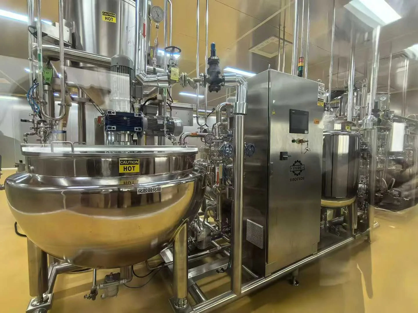 Stainless steel nutraceutical mixing equipment